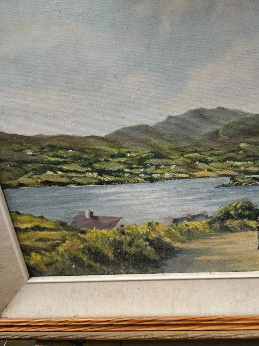 Picture Oil on Canvas Framed - Image 3