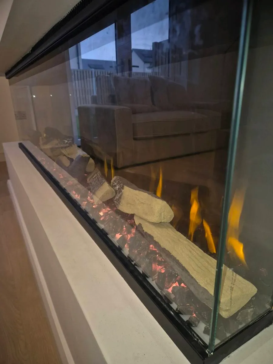 3 sides electric fireplace.  FREE delivery - Image 2