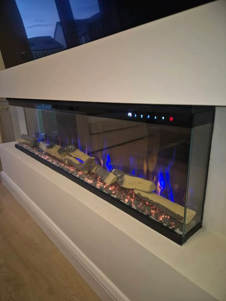 3 sides electric fireplace.  FREE delivery - Image 3