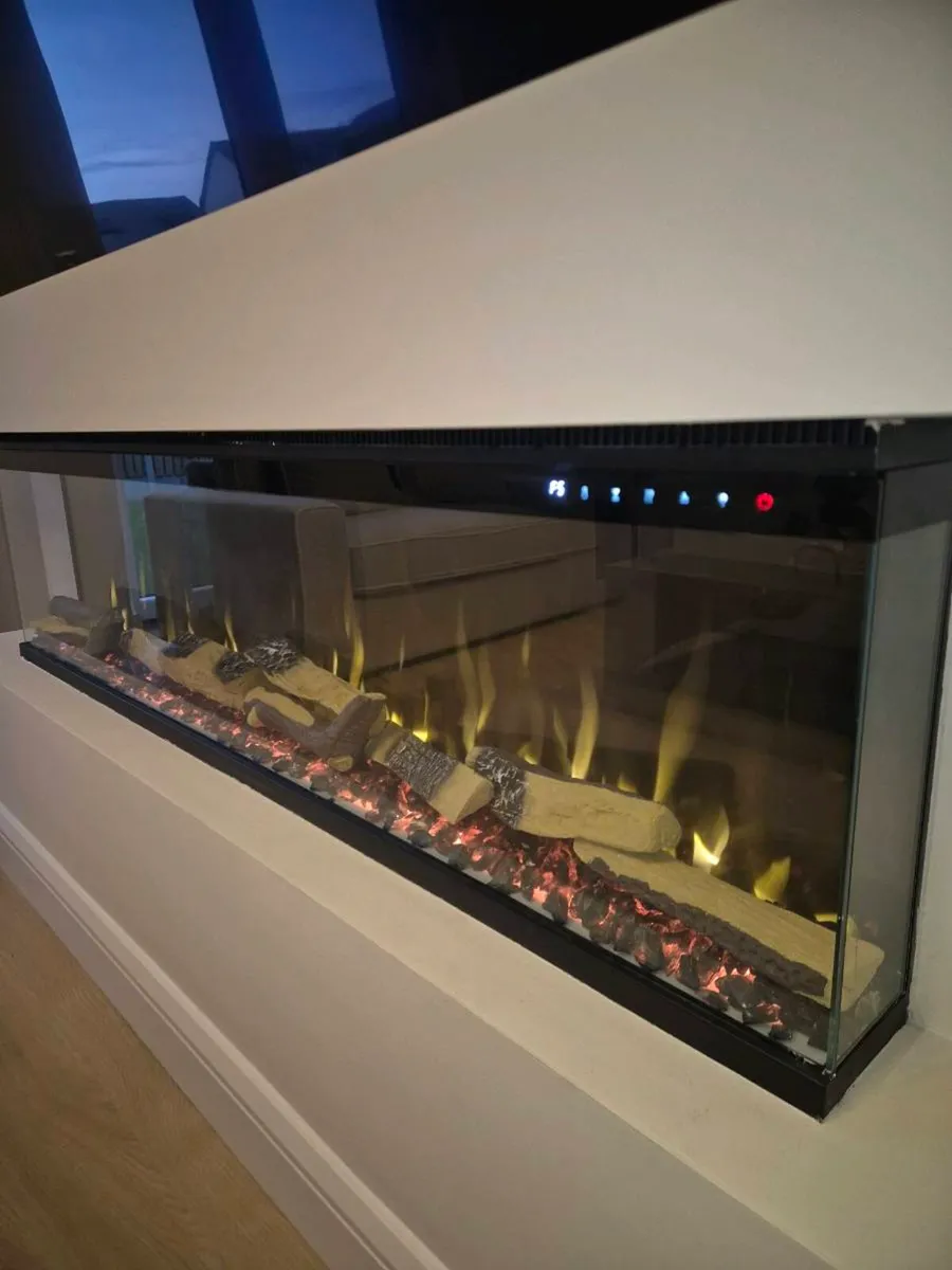 3 sides electric fireplace.  FREE delivery - Image 4