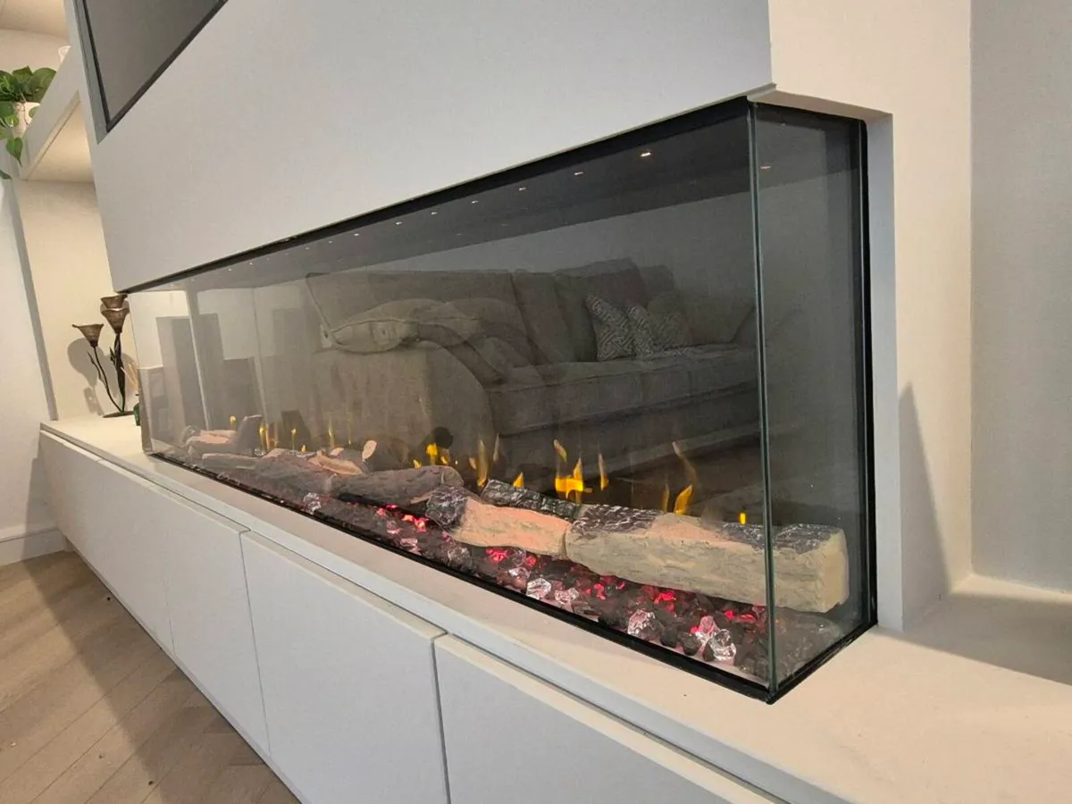 3 sides electric fireplace.  FREE delivery - Image 1