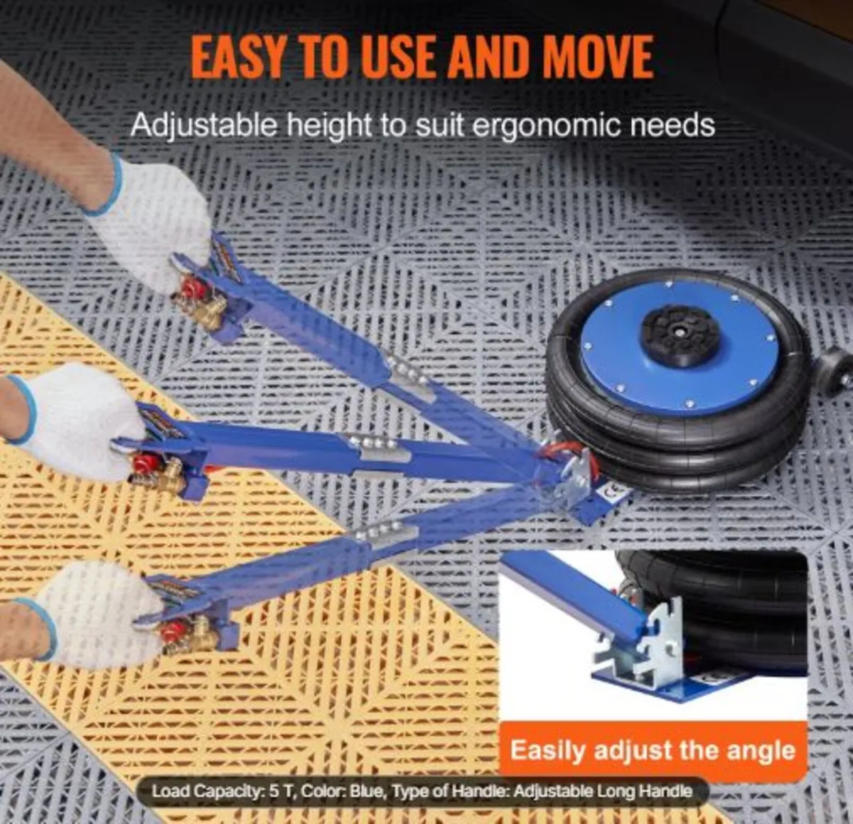 Air Jack, 5 Ton/11000 lbs Triple Bag Air Jack, - Image 3