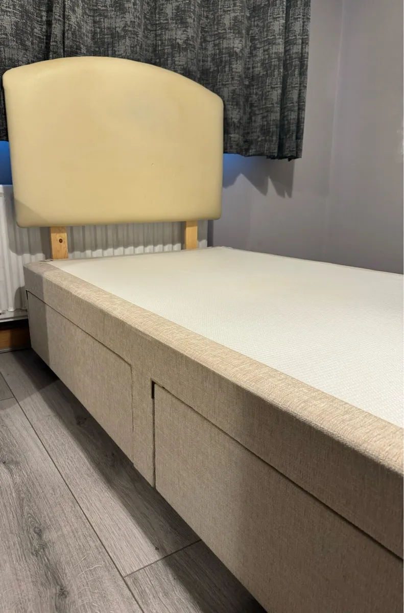 Kaymed Single Divan Bed Base + Headboard €100 - Image 1