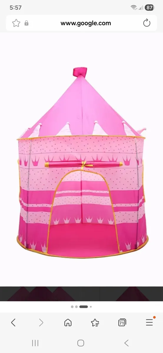Princess Pink Pop up Tent