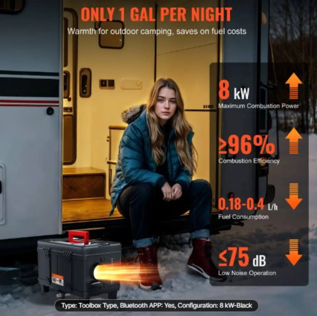 5-8KW Diesel Heater, 12V/24V All in One Diesel Air - Image 4