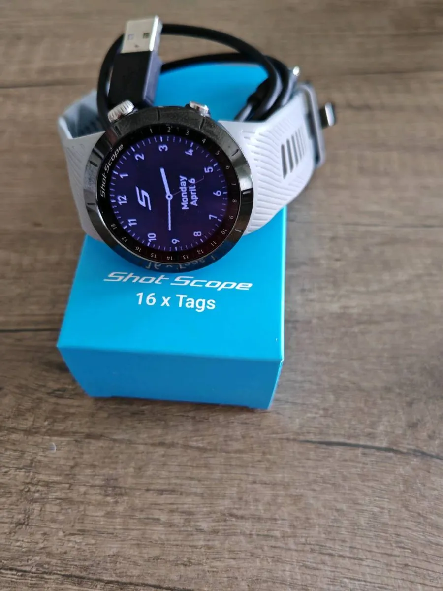 Shot Scope X5 GPS Watch and Statistics Tags. - Image 1