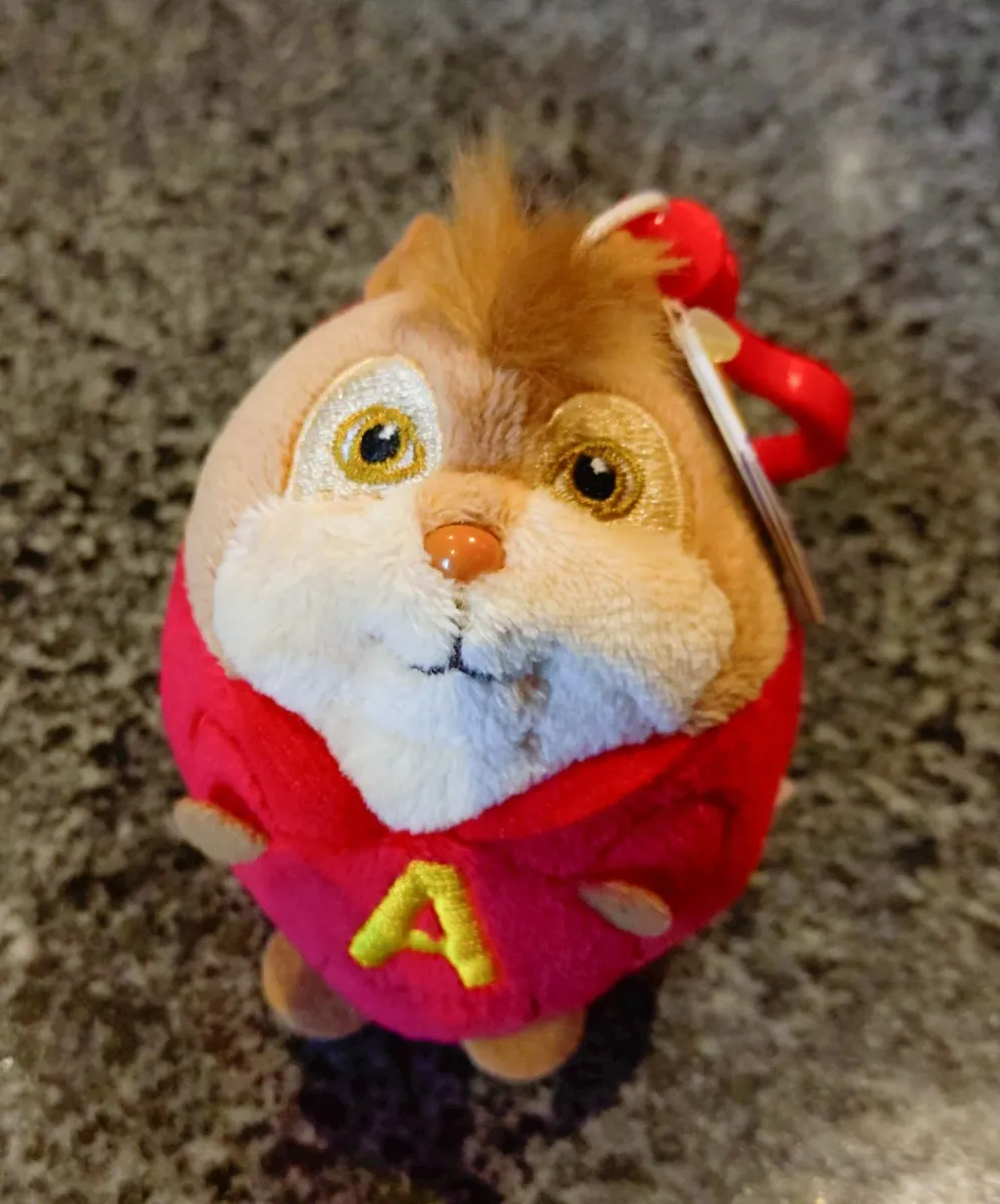 Alvin Beanie Ballz Keyring & Small Gnome ( New). - Image 1