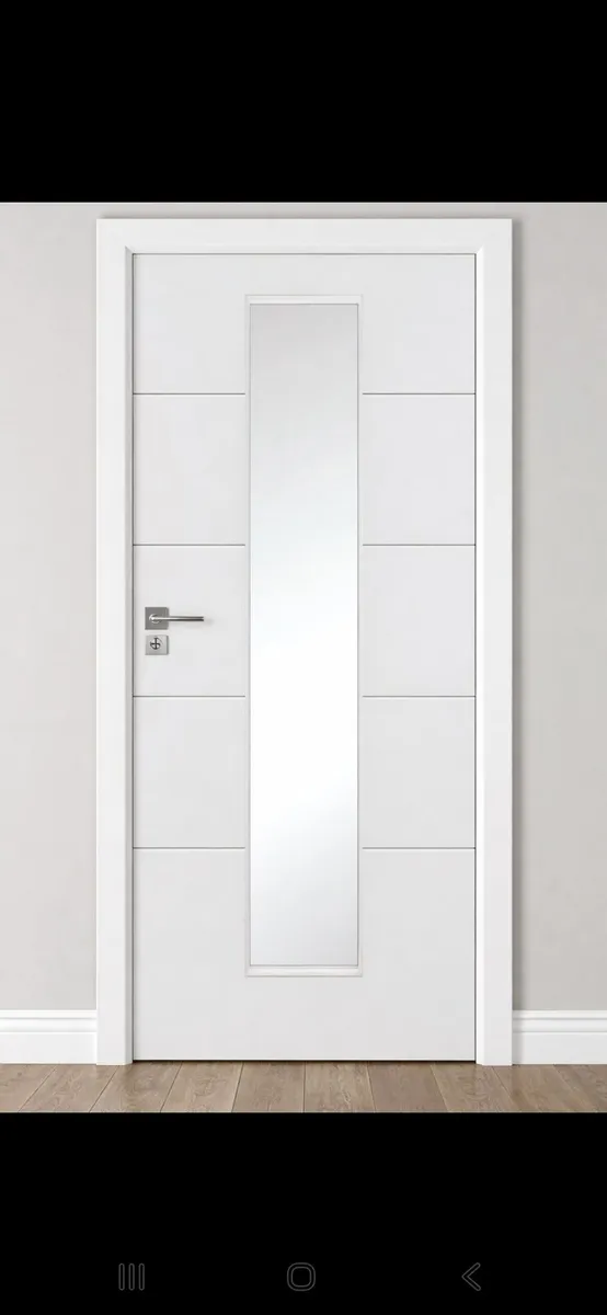 Primed  White Hydra Glass Doors