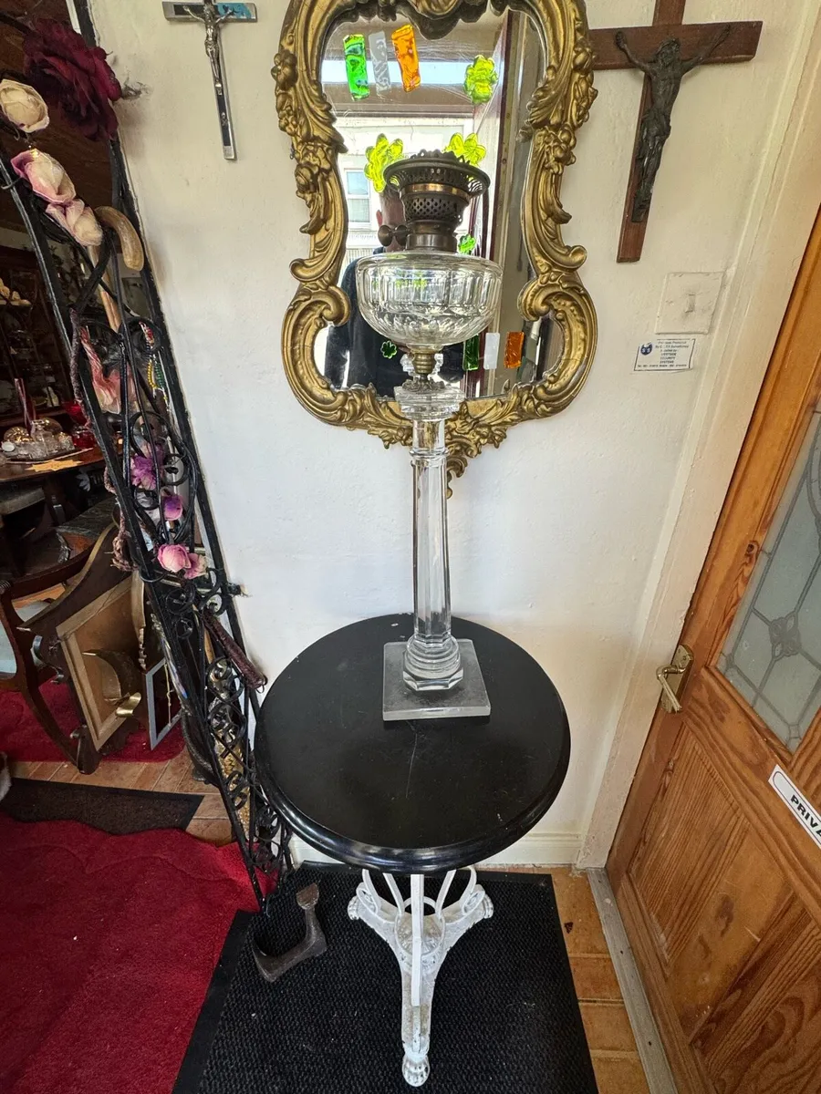 Waterford cut glass oil lamp - Image 1