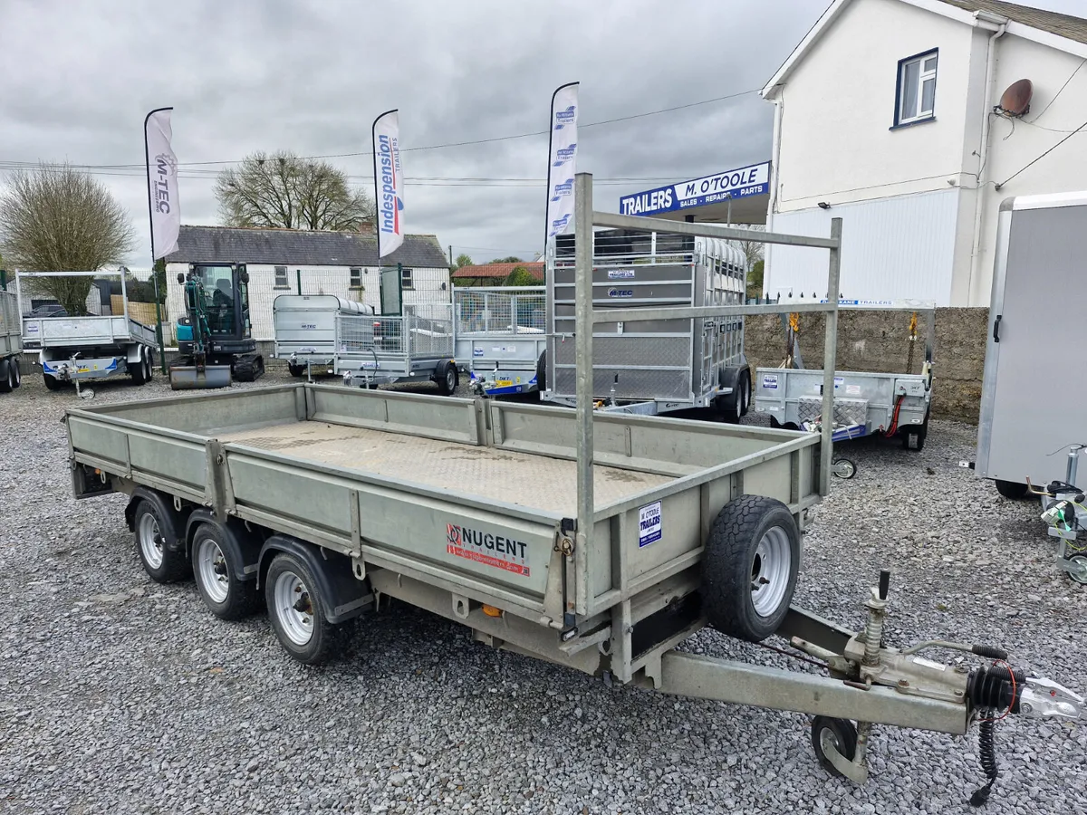 NUGENT  16' x 6'6" TRI AXLE  DROPSIDES TRAILER - Image 1