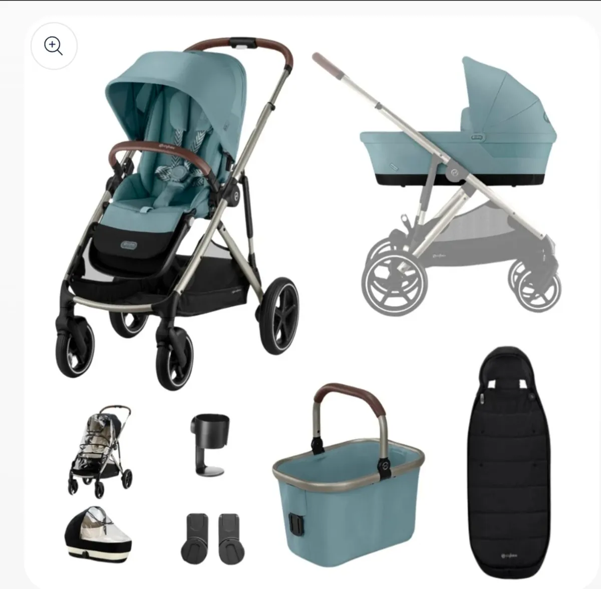 Cybex Gazelle S Travel System Stormy Blue - Image 2