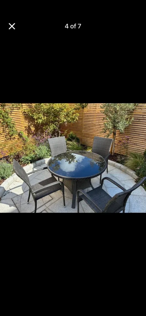 Rattan Garden Furniture with cushions - Image 2
