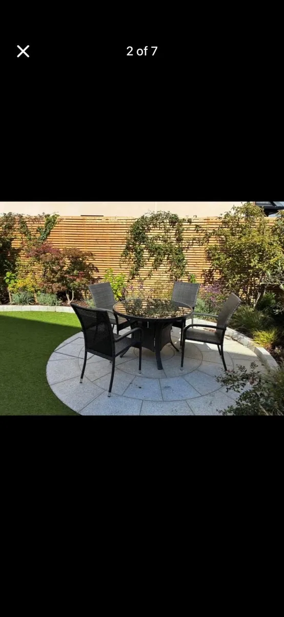 Rattan Garden Furniture with cushions - Image 3