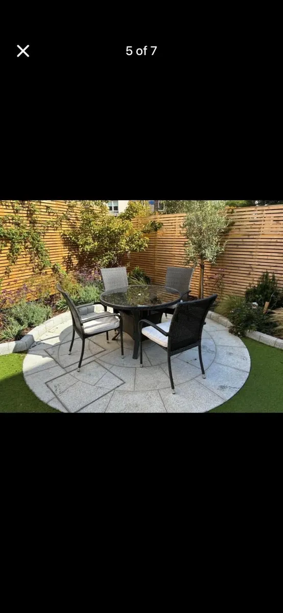 Rattan Garden Furniture with cushions - Image 1