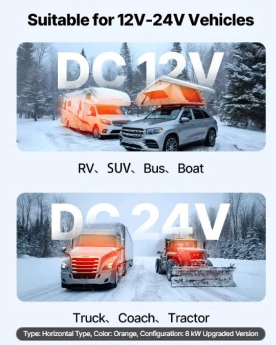 Diesel Air Heater, 12-24V 5-8KW, Fast Heating Die - Image 3