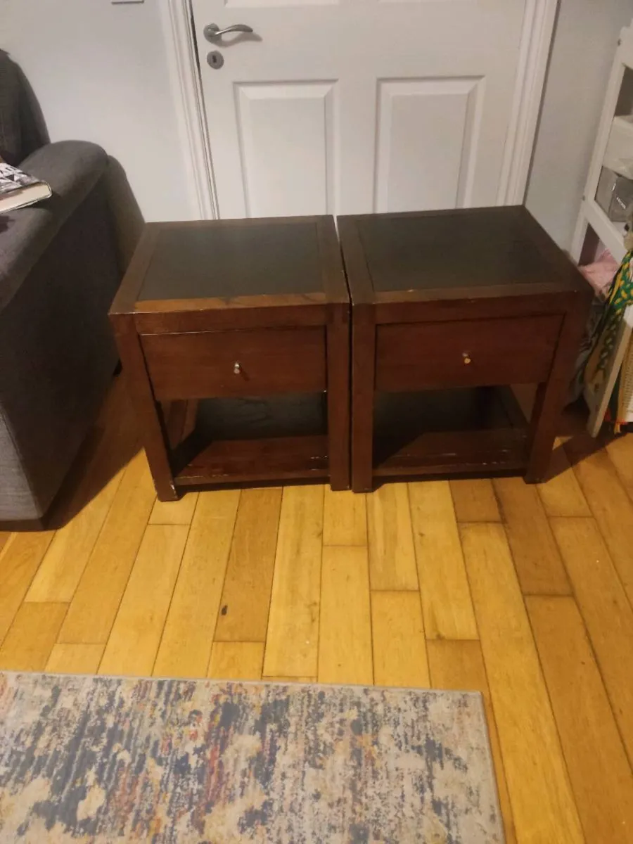 2 bed side lockers - Image 1