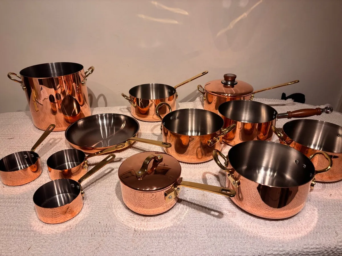 Premium Copper Cookware Set - Brand New Lot C - Image 1