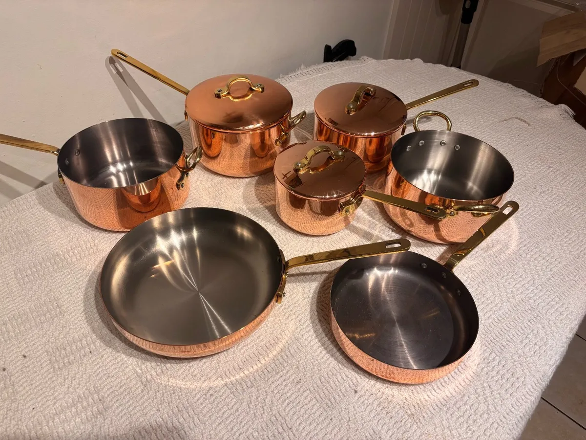 Premium Copper Cookware Set - Brand New Lot D - Image 1