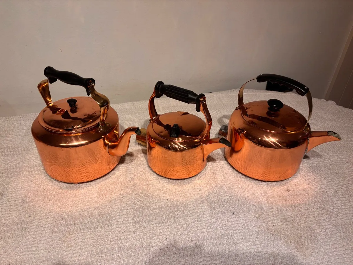 Premium Copper Ornamental Kettles - Image 1