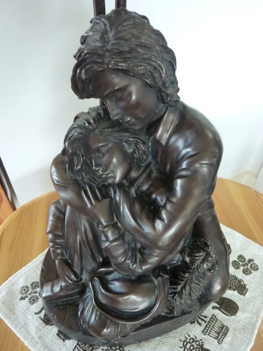 Bronze figurine table lamp - Image 2