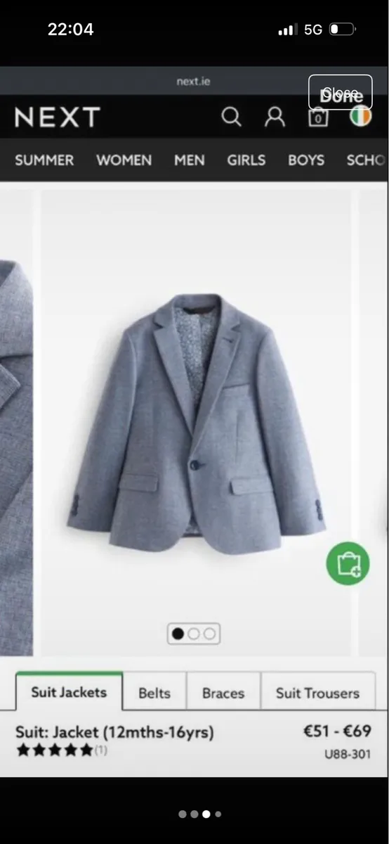 Next boys 2 piece suit - Image 3