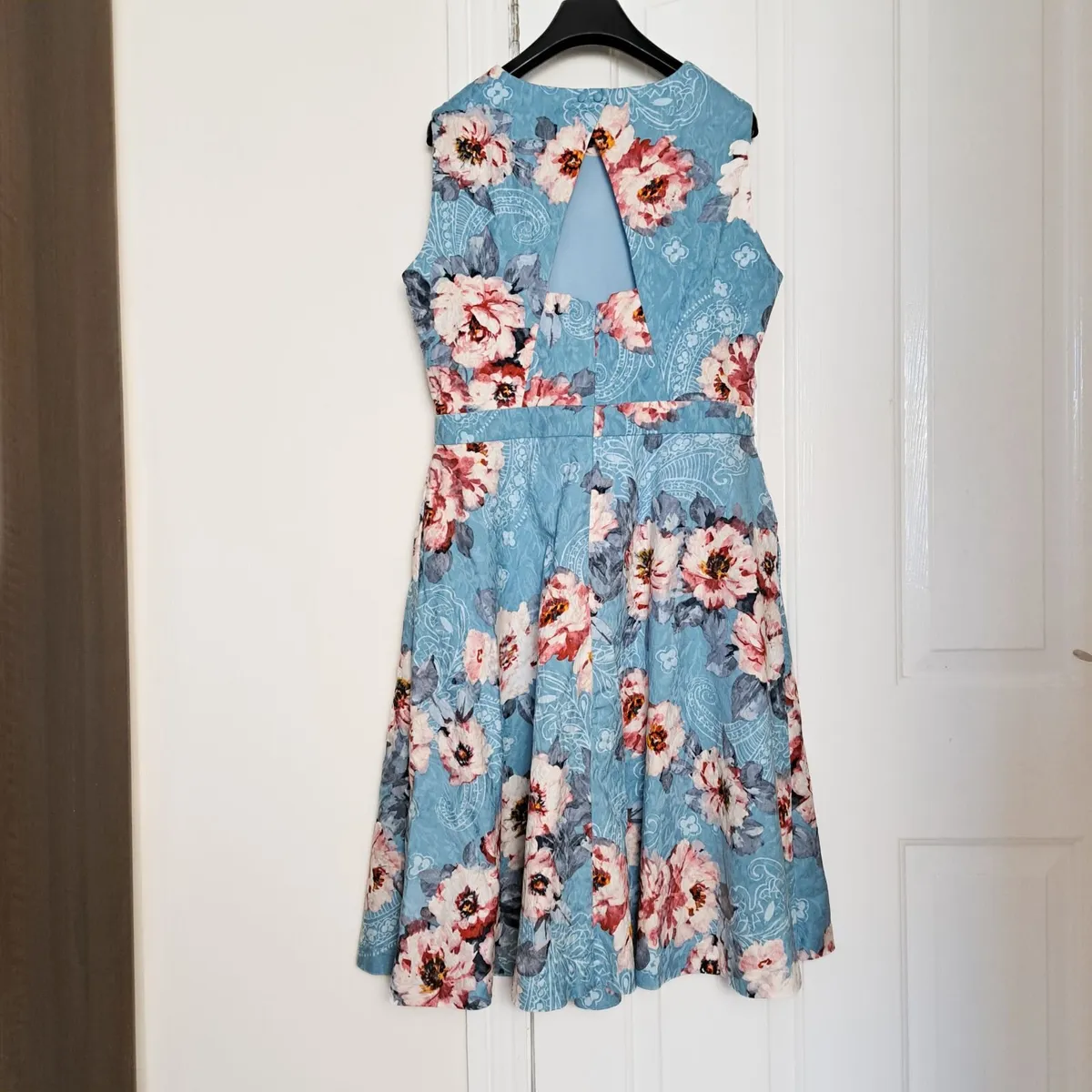 Marks & Spencer Blue Pink Floral Dress 14UK - Image 2