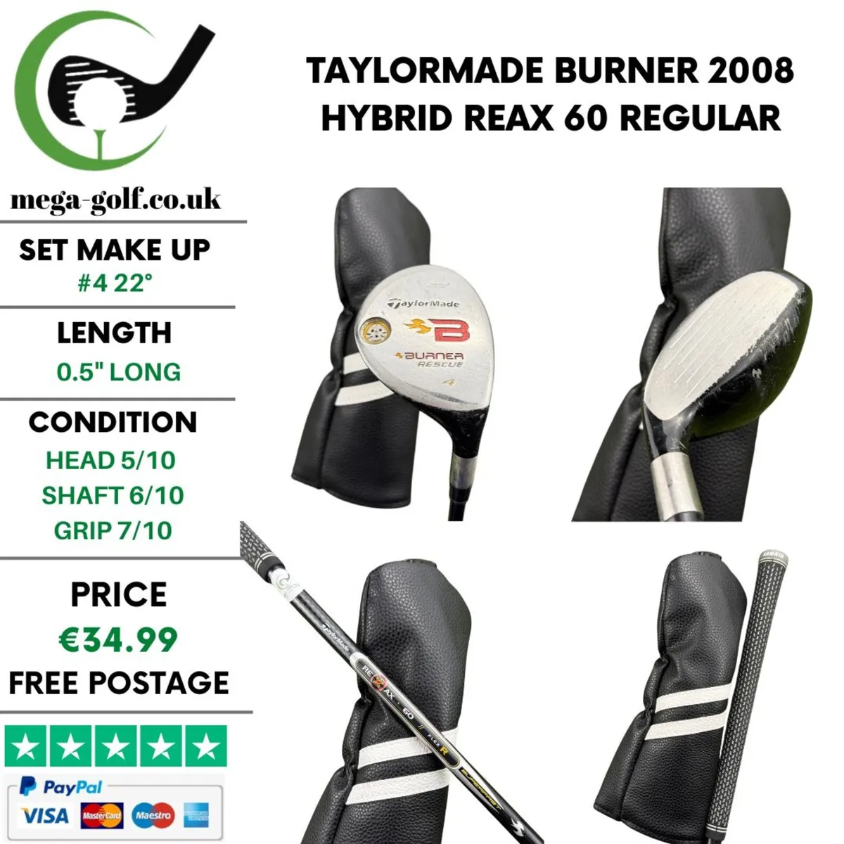 Taylormade Burner 2008 Hybrid / #4 22° / Regular - Image 1