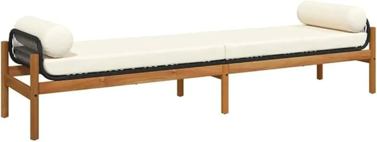 Extra Large Garden Bench 216cm 3 Seater With Cushi - Image 4