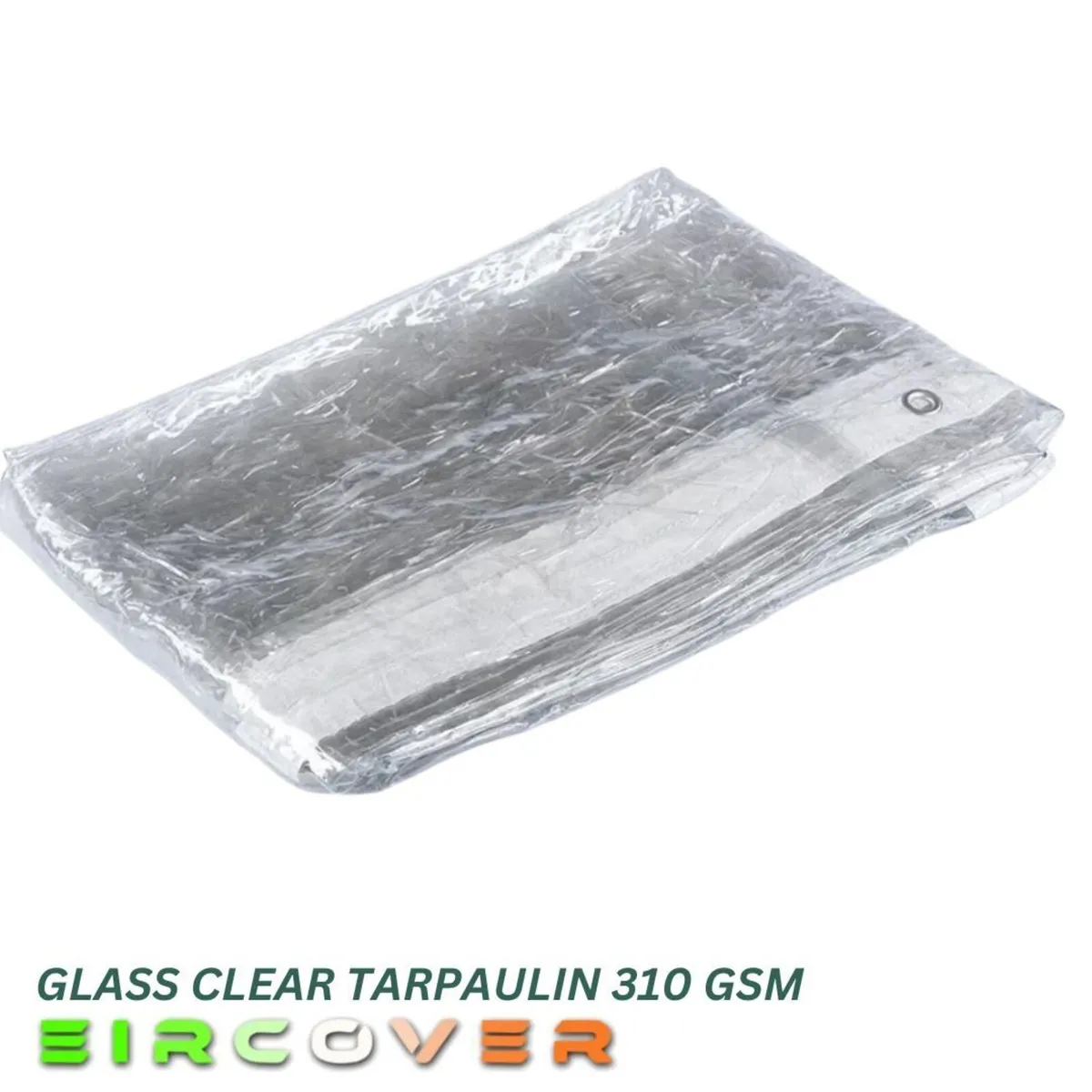 Glass Clear Tarpaulin 2m x 2.4m (7' - 8') 310 gsm - Image 4