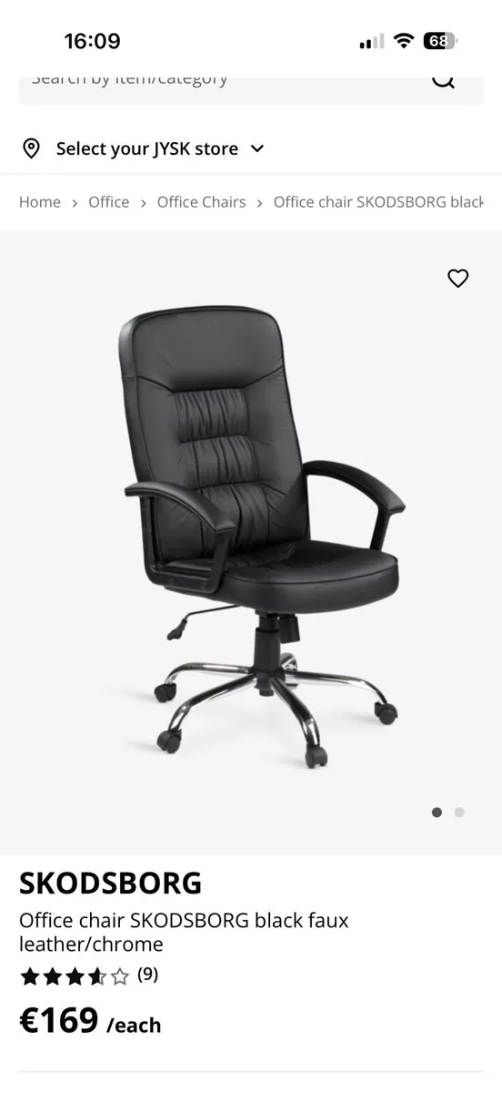 Office desk and chair - Image 1