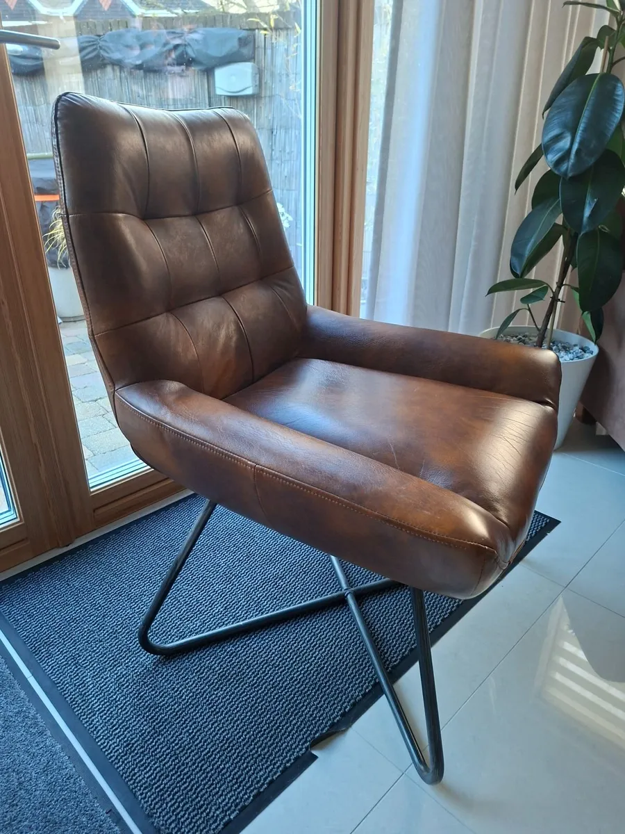 Faux leather chair - Image 1