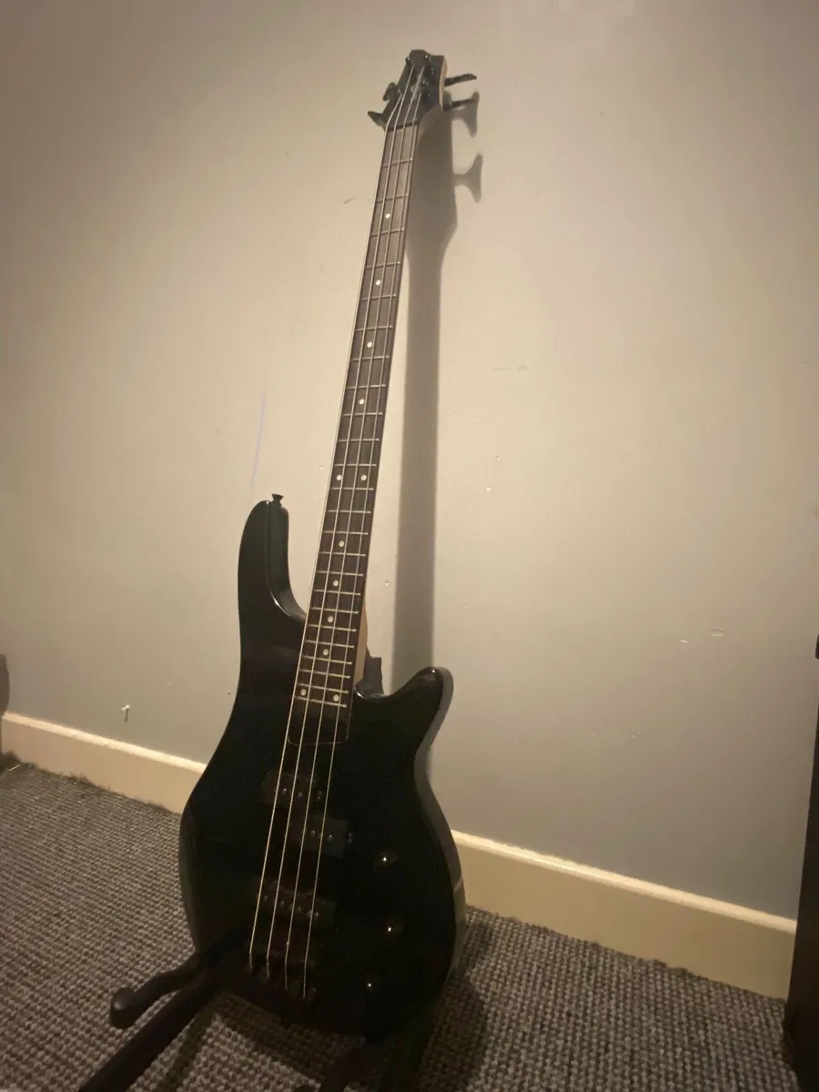 Bass guitar with stand - Image 2