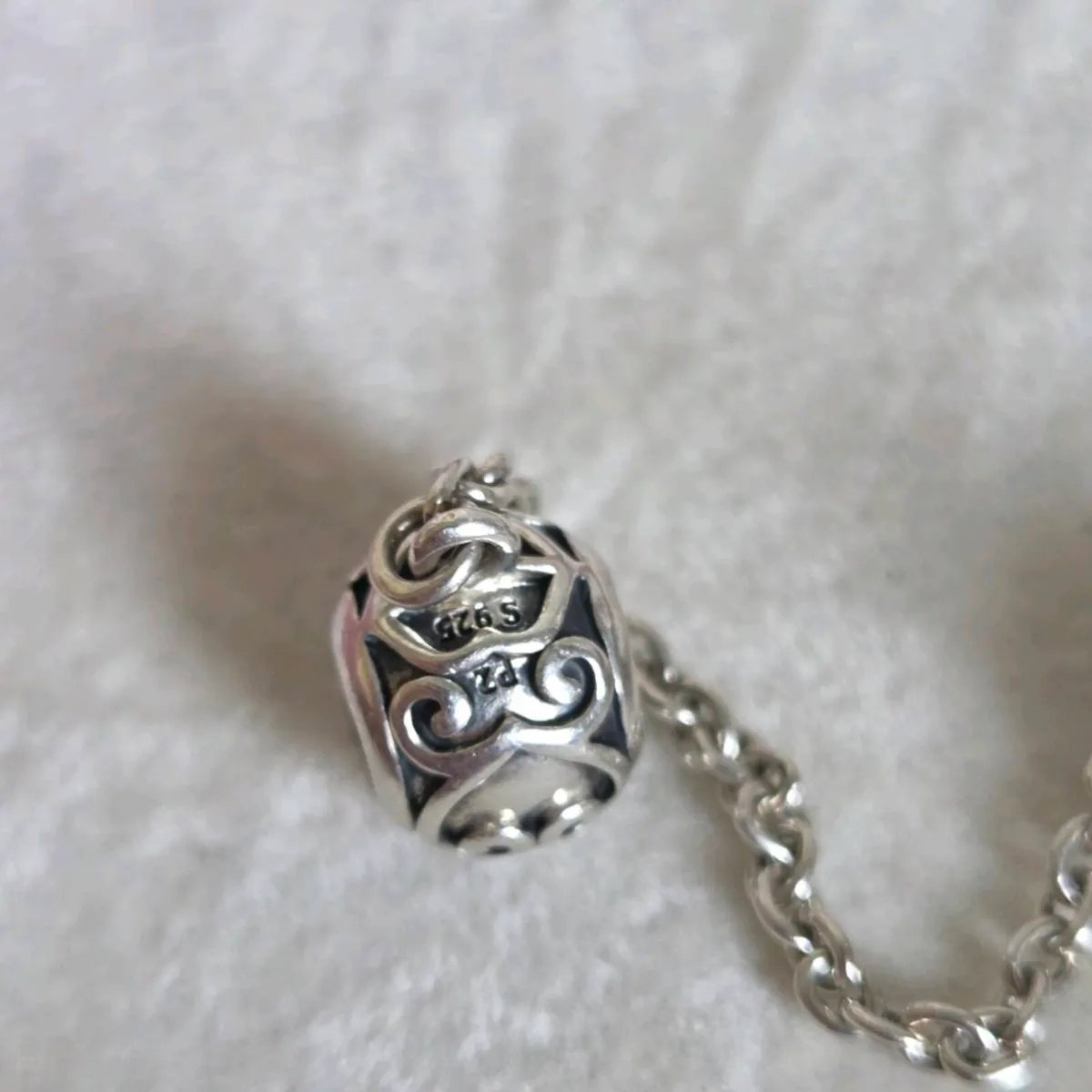 Pandora safety chain perfect condition fully hallm - Image 3