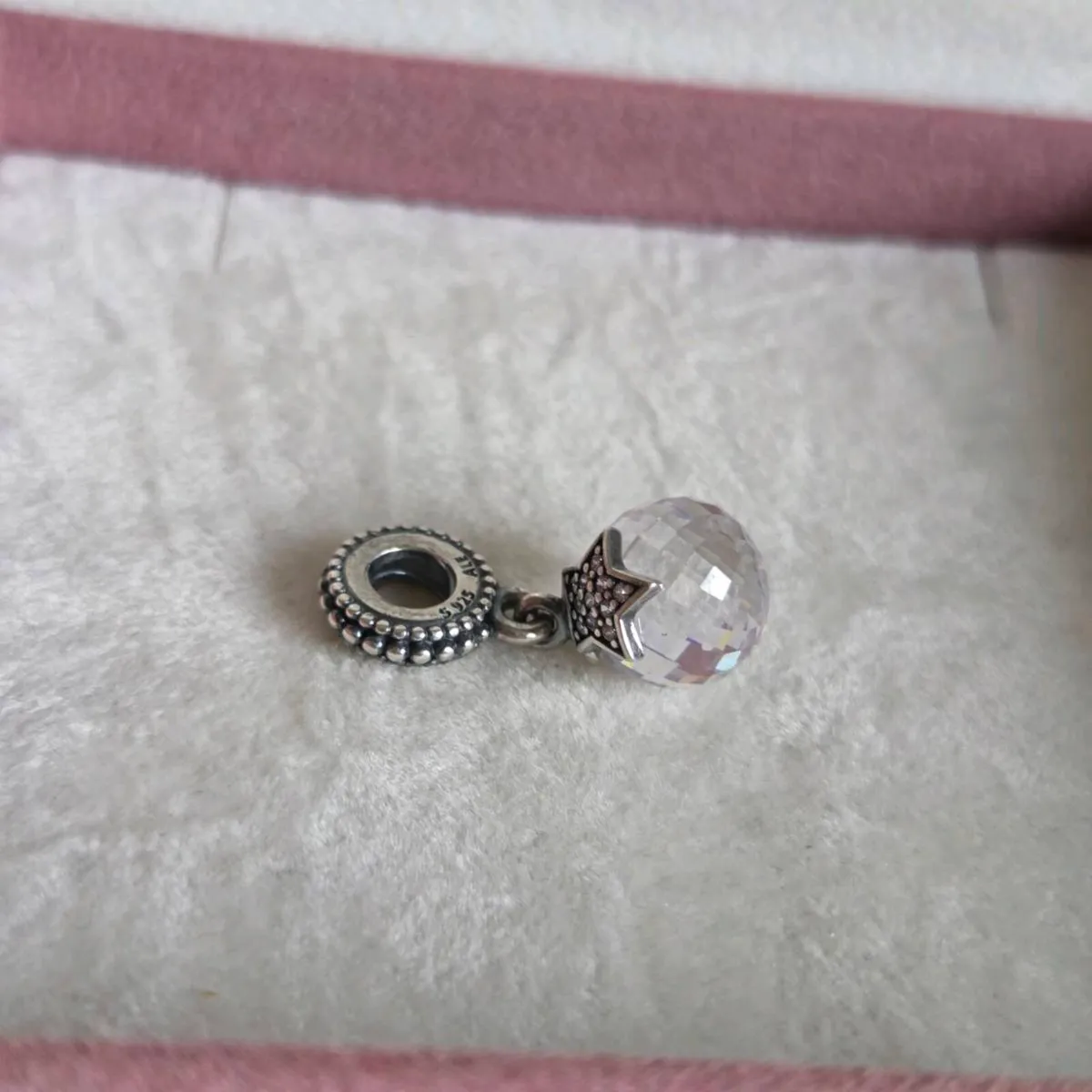 Pandora moon/star faceted dangle charm - Image 2