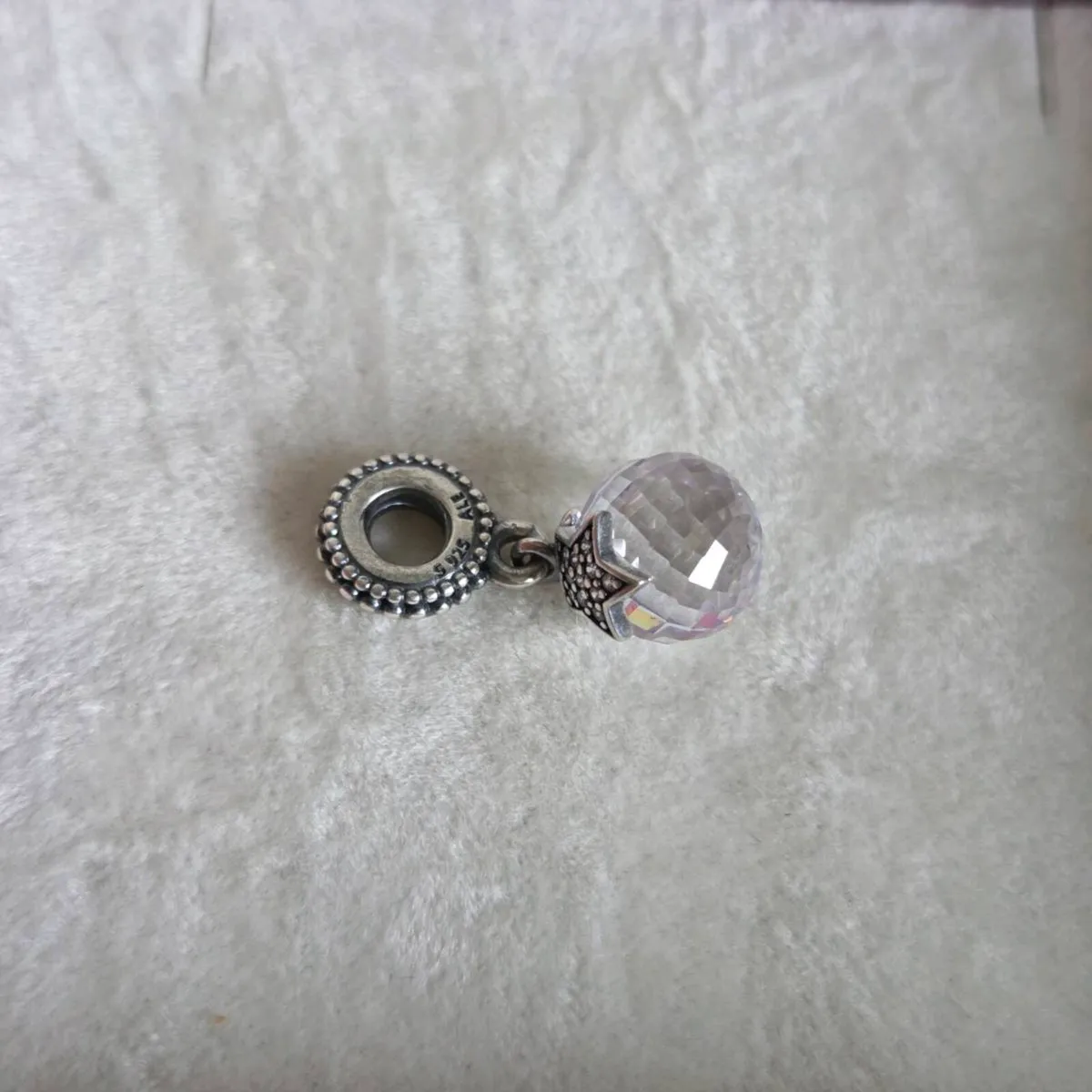 Pandora moon/star faceted dangle charm - Image 1