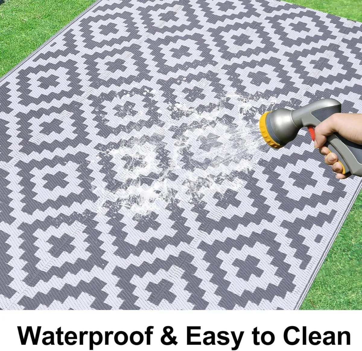 Outdoor Rug Waterproof Large Garden Rugs UV-Resist - Image 2