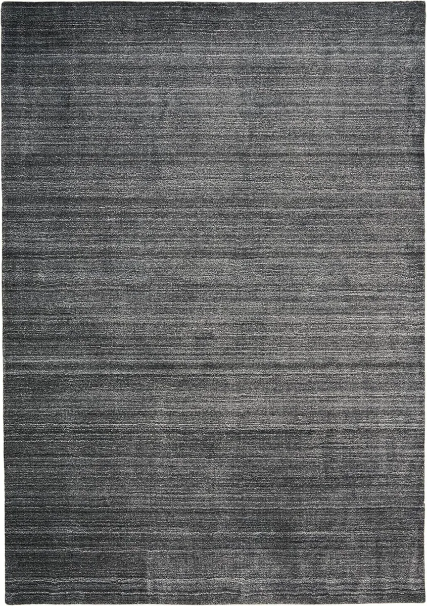 80 x 150 cm Living Room Rug Anthracite Natural - Image 1