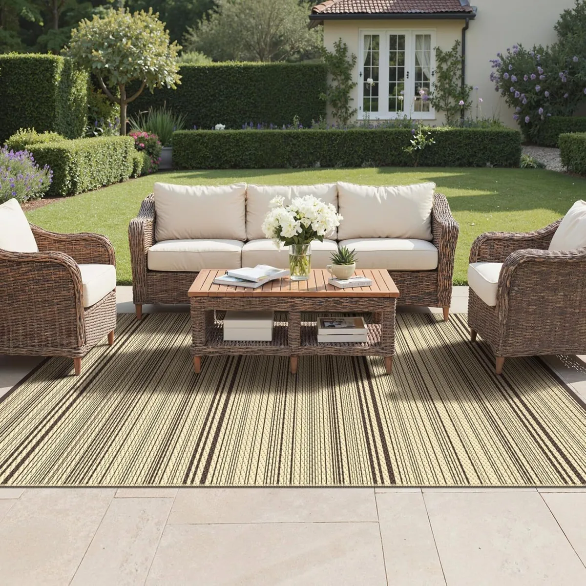 Outdoor Rug 240x300cm Extra Large Waterproof - Image 1