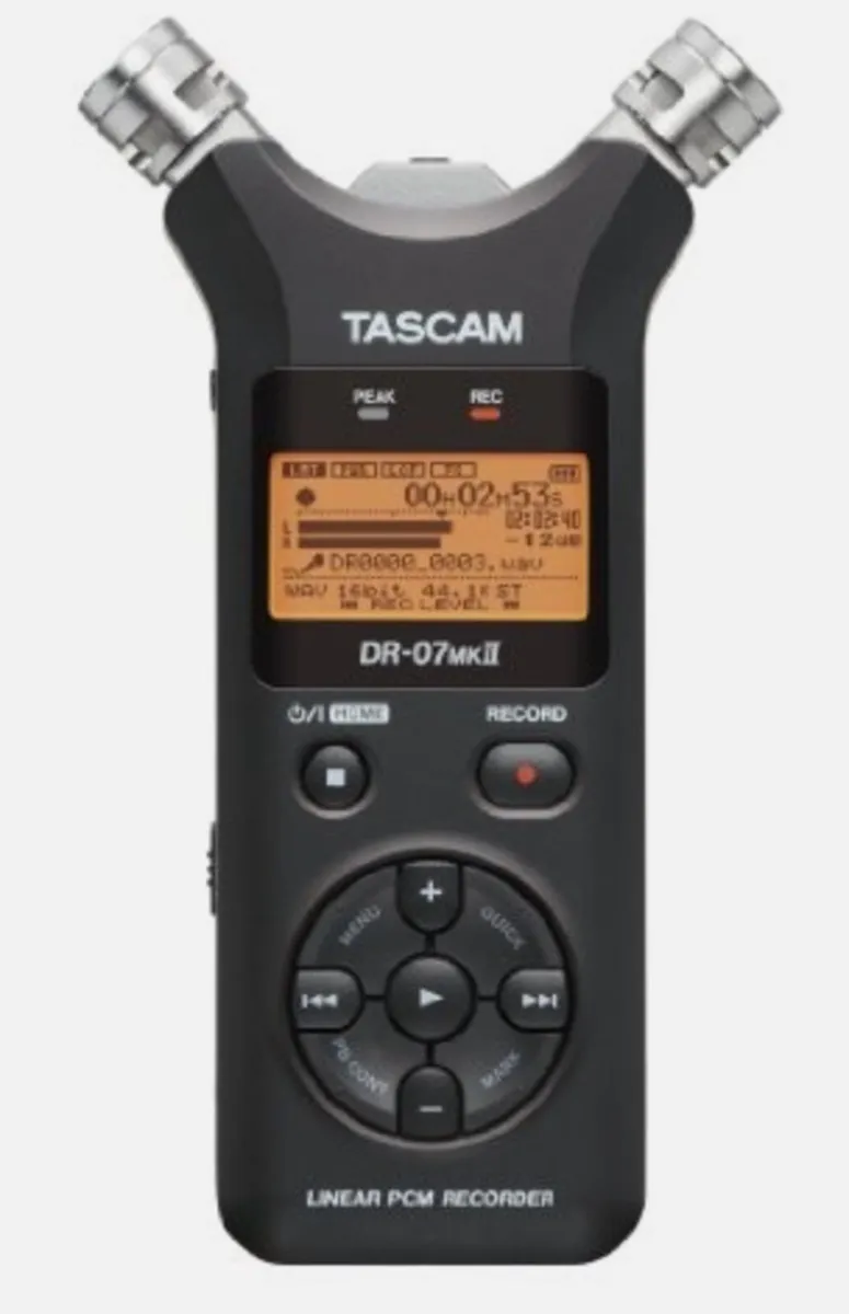 TASCAM DR-07MKII Portable Digital Voice Recorder - Image 1