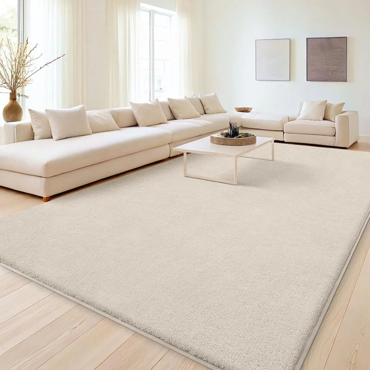 Modern Rugs Carpet Living Room Soft Shaggy - Image 1