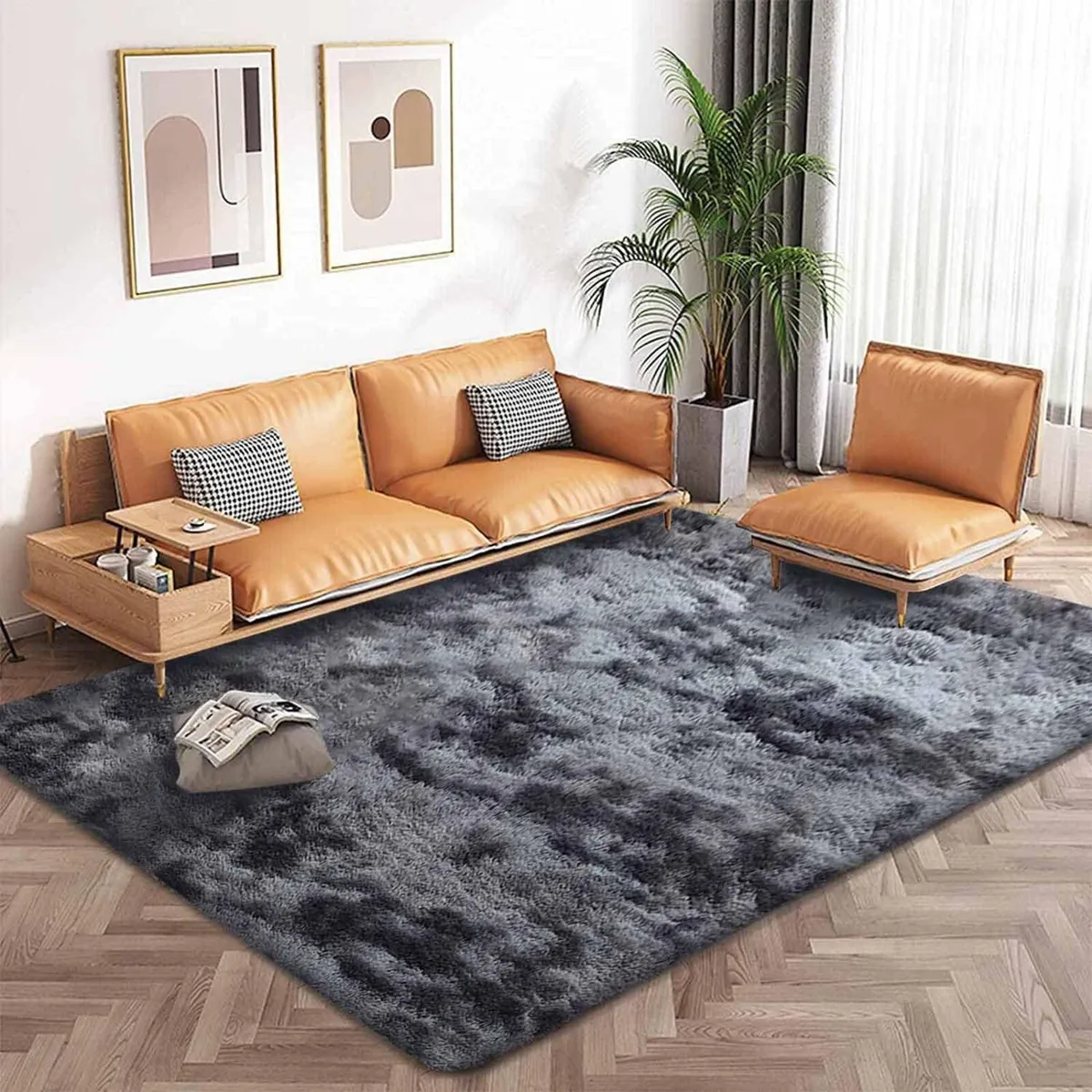 Rugs Living Room Soft Fluffy Rug Bedroom Non-slip - Image 4