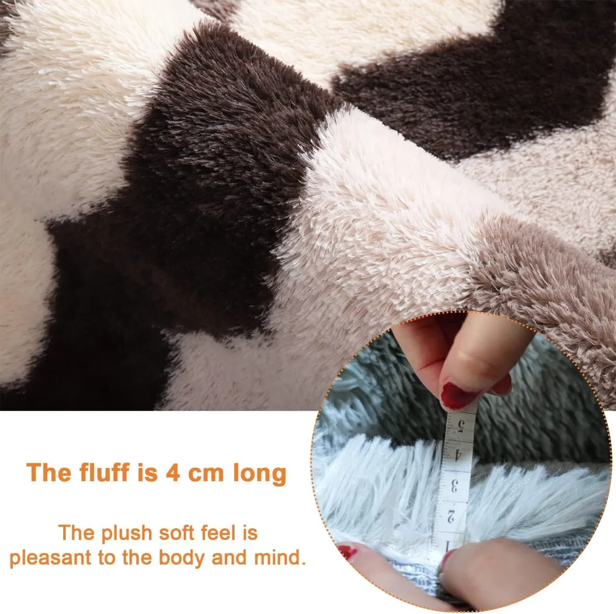 Rugs Living Room 6.56'x9.84' Super Soft Fluffy - Image 3