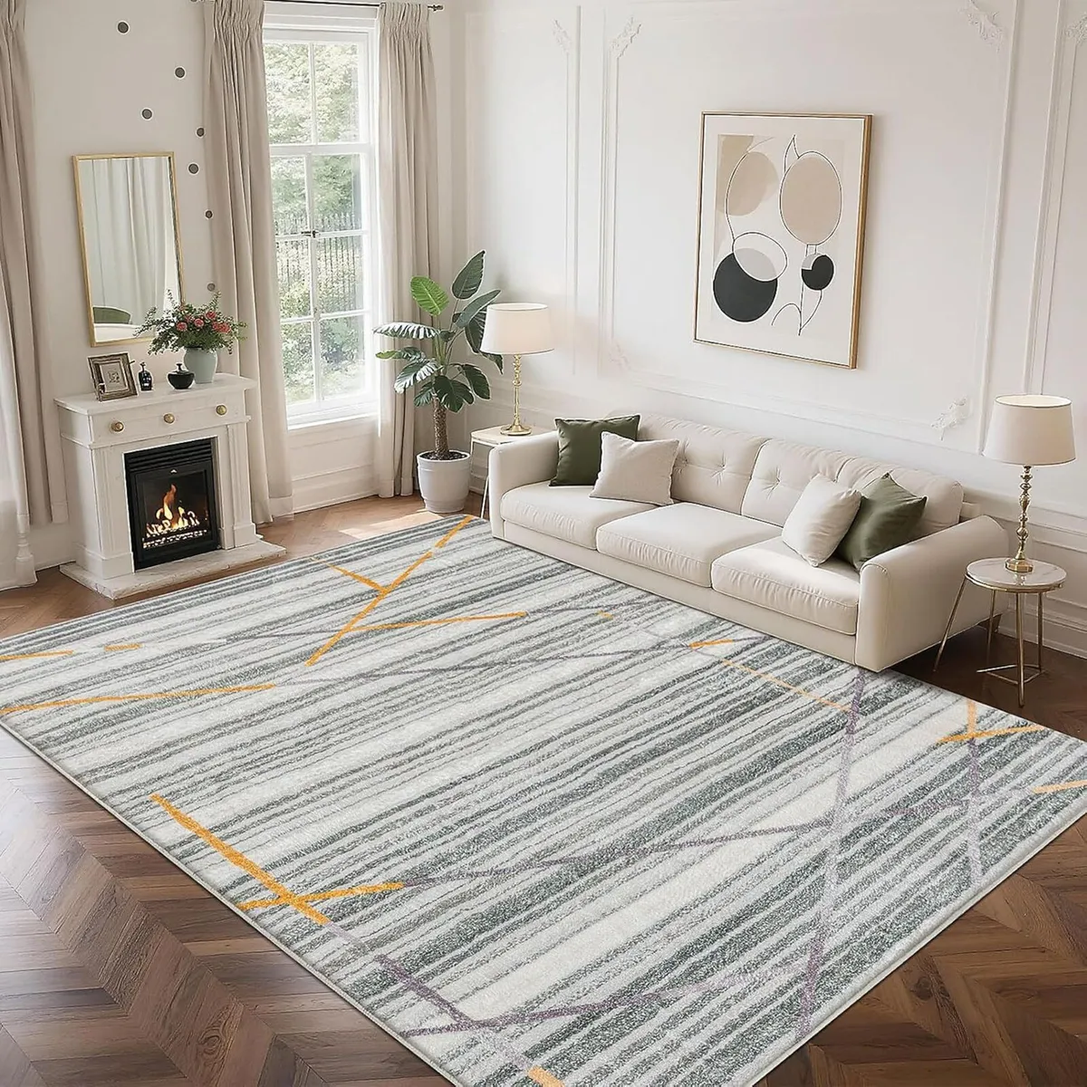 Rugs Living Room Bedroom Rug Modern Short Pile - Image 1