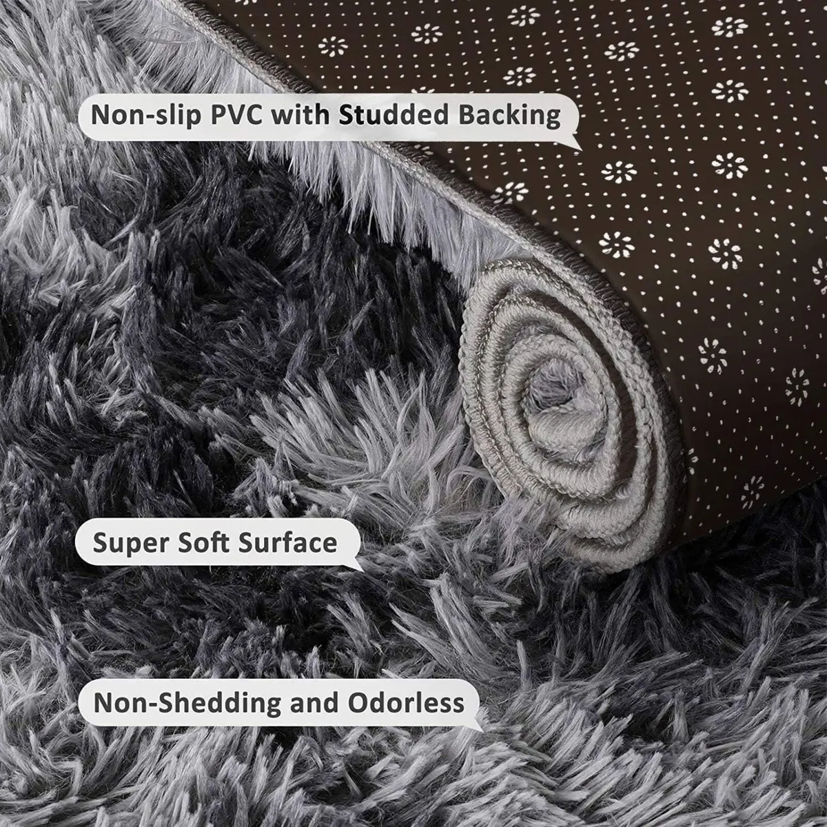 Rugs Living Room - Modern Soft Fluffy Shaggy for - Image 3