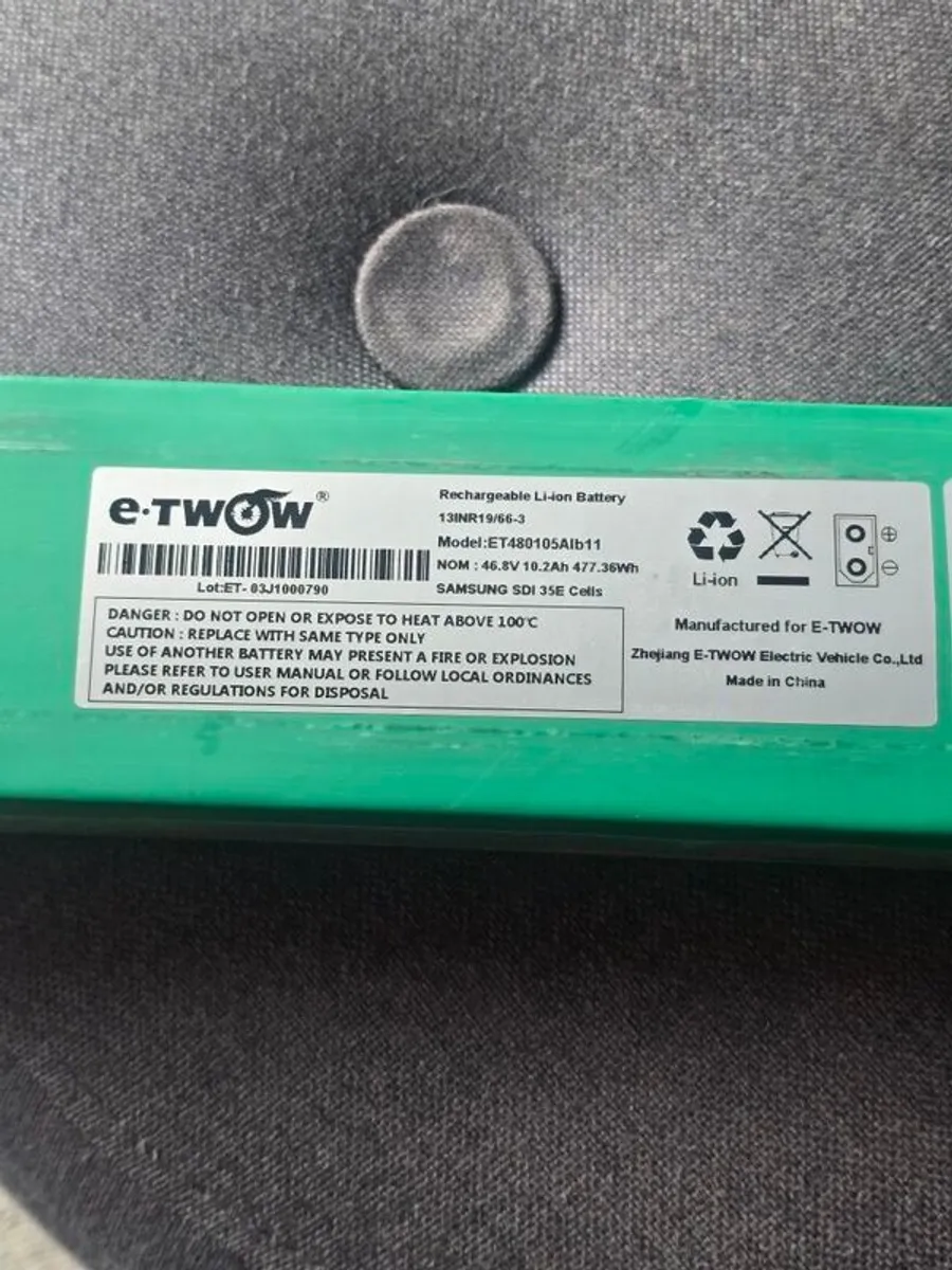 E-TWOW Battery 46.8V 10.2Ah (Samsung Cells)