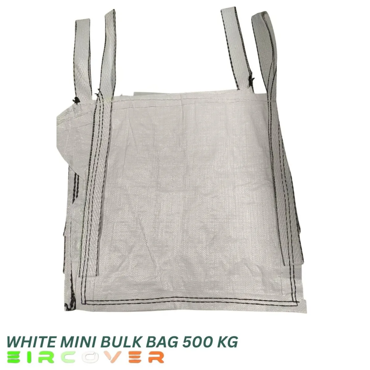 Mini Bulk bag white 50cm x 50cm x 50cm single trip - Image 1