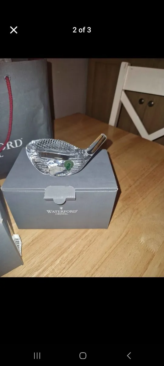 Waterford crystal inishmann hurricane lamp - Image 3