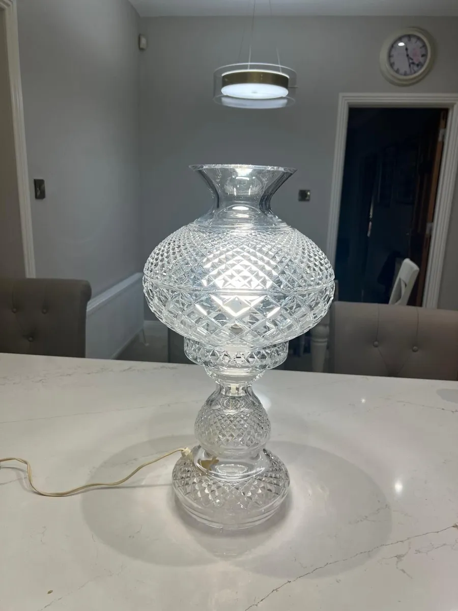 Waterford crystal inishmann hurricane lamp - Image 1