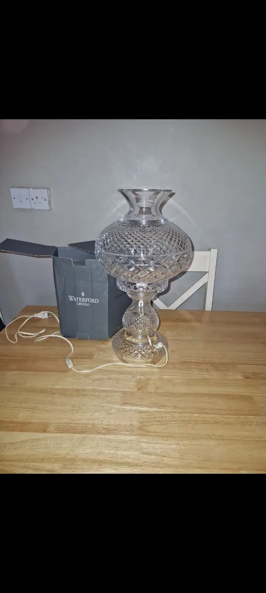 Waterford crystal inishmann hurricane lamp - Image 2
