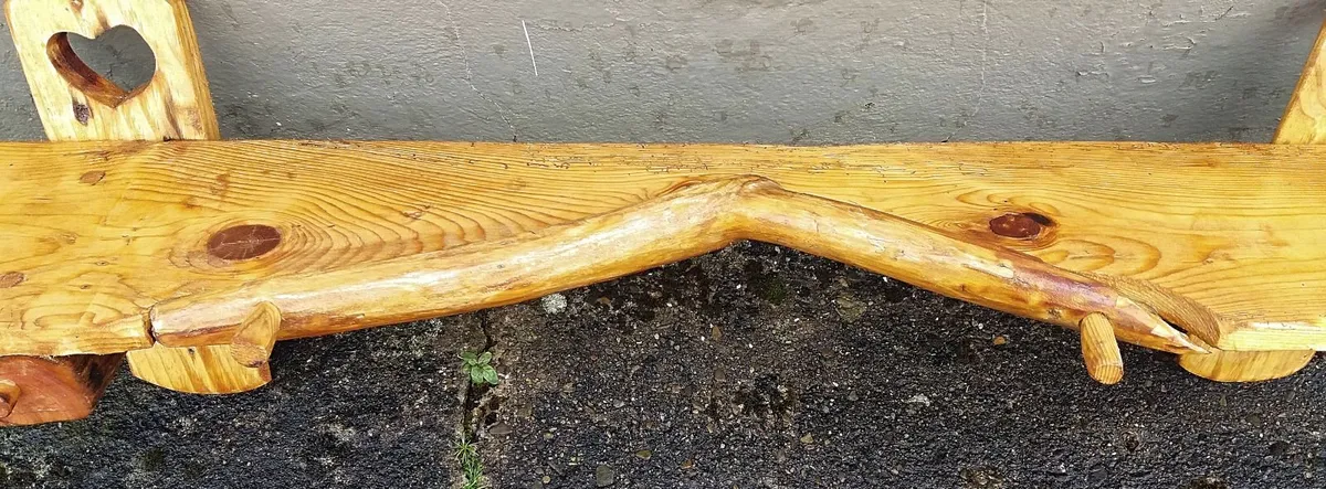 Rustic Driftwood Floating Mantle / Shelf - Image 4